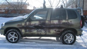 На фото - внешний тюнинг Шевроле Нива, pskov4x4.ru