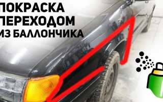 Красим автомобиль из баллончика с переходом – секреты малярного мастерства