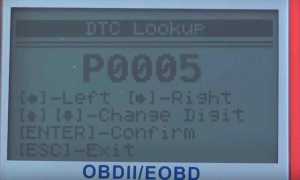 Ошибка P0005 – обрыв в цепи клапана отсечки топлива