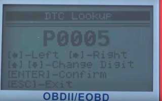 Ошибка P0005 – обрыв в цепи клапана отсечки топлива