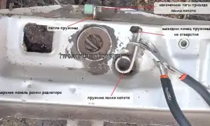 Замена замка капота на ВАЗ-2109 – решаем проблему сами