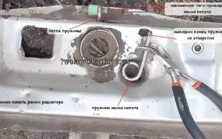 Замена замка капота на ВАЗ-2109 – решаем проблему сами