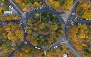 Правила проезда по перекрёстку с круговым движением
