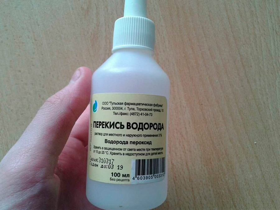 3% перекись водорода