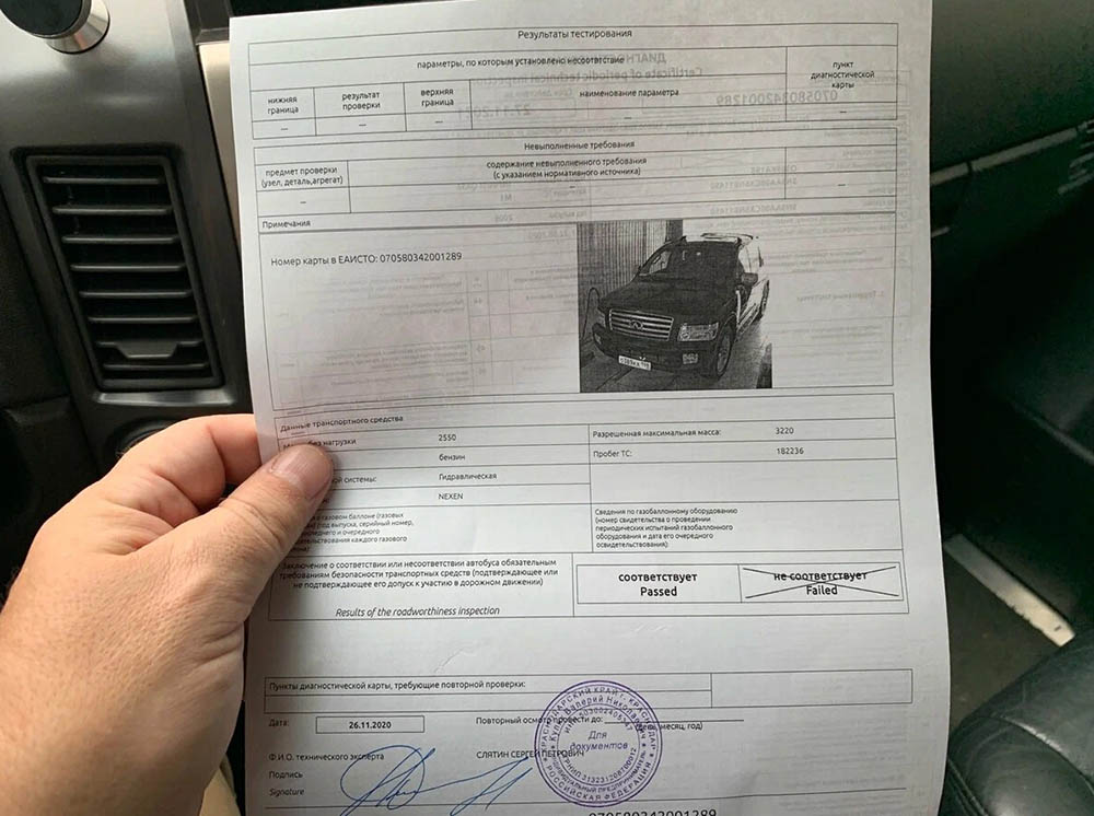 Диагностическая карта в руке
