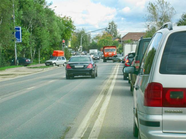Пересечение двойной сплошной линии