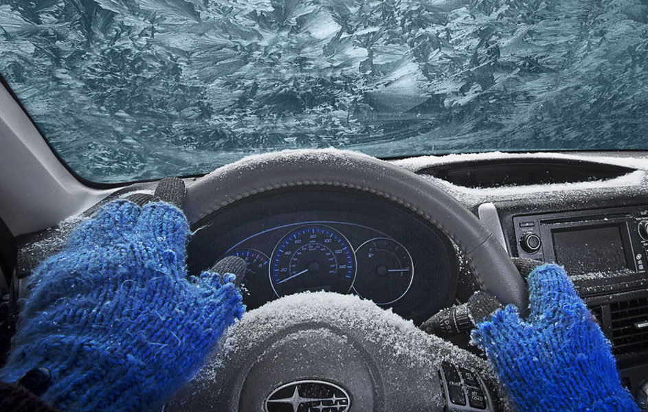 Прогревание автомобиля зимой